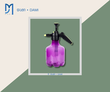ხელის ტუბო გამჭირვალე 3LT PLASTIC WATERING CAN  (1*20)