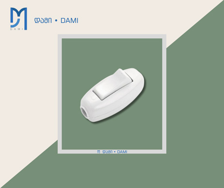 ელ. ღილაკი გადამრთველით 6A 250V 2PT 1*1200