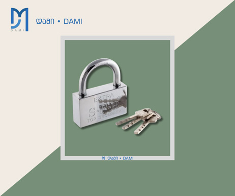 ბოქლომი PADLOCK EXTRA  დაბალი  40MM  (1*180) 