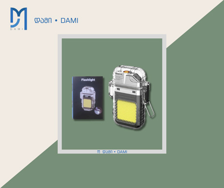 ხელის ფანარი და სანთებელა LED DAMI-5  FLASHLIGHT (1*240)