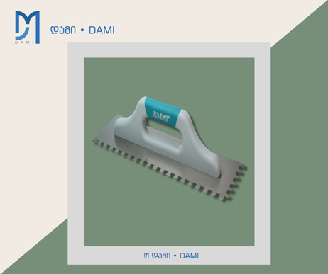 ხელის ინსტრუმეტი მალკა კბილიანი TROWEL  BOLEMA0.7mm-50cm 10*10 ( 1*36)