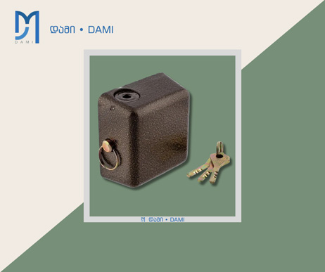 ბოქლომი შავი "პალეცით" დახურული TF-90MM (1*20)