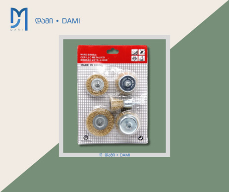 ხელსაწყოზე მისამაგრებელი ფუნჯი ლითონის  3pcs (1*120)